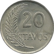 20 Centavos reverse image