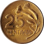 25 Centavos reverse image