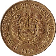 ½ Sol de Oro Large Coat of Arms obverse image