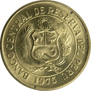 ½ Sol de Oro small Coat of Arms obverse image