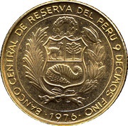 ½ Sol de Oro Battle of Ayacucho obverse image