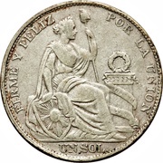 1 Sol, Peru, 1922-1923 reverse image