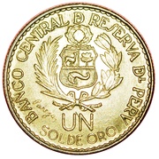 1 Sol de Oro Casa de Moneda obverse image