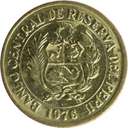 1 Sol de Oro large Type; no mintmark obverse image
