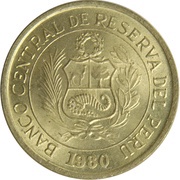 1 Sol de Oro small Type; with mintmark obverse image