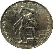 5 Soles de Oro National Defense obverse image