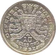 10 Soles de Oro National Defense, Peru, 1932 reverse image