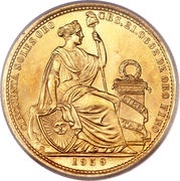 50 Soles Oro, Peru, 1950-1970 reverse image