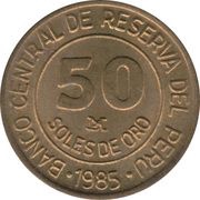 50 Soles de Oro obverse image
