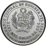 10 000 Soles de Oro Andrés A. Câceres obverse image