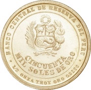 50 000 Soles de Oro Alfonso Urgarte obverse image