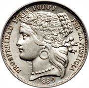 1 Peseta reverse image