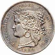 5 Pesetas reverse image