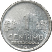 1 Céntimo reverse image