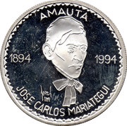 1 Nuevo Sol José Carlos Mariátegui reverse image