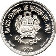 1 Nuevo Sol Víctor Raúl Haya de la Torre obverse image