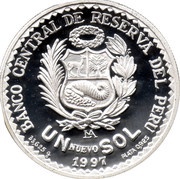 1 Nuevo Sol Raúl Porras Barrenechea obverse image