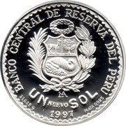 1 Nuevo Sol Gran Mariscal Ramón Castilla obverse image