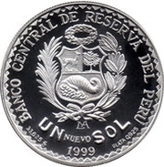 1 Nuevo Sol Geological Society of Peru obverse image