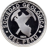 1 Nuevo Sol Geological Society of Peru, Peru, 1999 reverse image