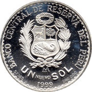 1 Nuevo Sol Peace Accords of Brasilia obverse image