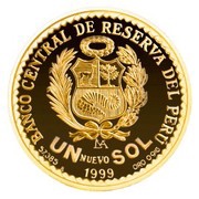 1 Nuevo Sol Peace Accords of Brasilia obverse image