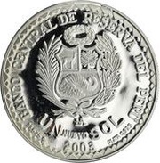 1 Nuevo Sol Inmaculate Jesuitas obverse image