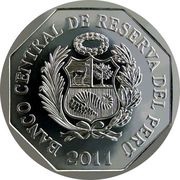 1 Nuevo Sol Chullpas of Sillustani obverse image