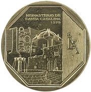 1 Nuevo Sol Monastery of Santa Catalina reverse image
