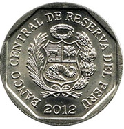 1 Nuevo Sol Temple of Sol Vilcashuaman obverse image