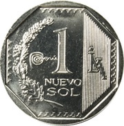 1 Nuevo Sol 2nd type, Peru, 2012-2015 reverse image
