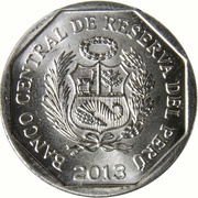 1 Nuevo Sol Temple of Kotosh obverse image
