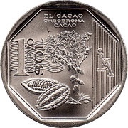 1 Nuevo Sol Cacao, Peru, 2013 reverse image