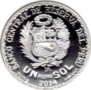 1 Nuevo Sol José Abelardo Quiñones Gonzales obverse image