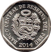1 Nuevo Sol Sacred City of Caral obverse image