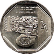 1 Nuevo Sol Sacred City of Caral reverse image