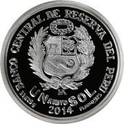 1 Nuevo Sol 125 years Banco de Crédito del Perú obverse image