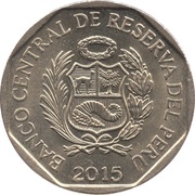 1 Nuevo Sol 450 years Casa Nacional de Moneda obverse image