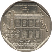 1 Nuevo Sol 450 years Casa Nacional de Moneda reverse image