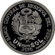 1 Nuevo Sol 450 years Casa Nacional de Moneda obverse image
