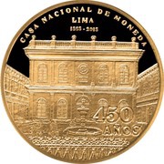 1 Nuevo Sol 450 years Casa Nacional de Moneda, Peru, 2015 reverse image