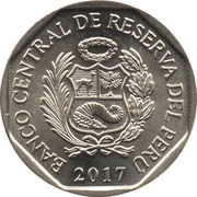 1 Sol Tumbes Crocodile obverse image