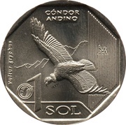 1 Sol Andean Condor, Peru, 2017 reverse image