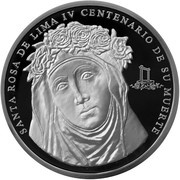 1 Sol 400 years of the death of Rose of Lima, Peru, 2017 reverse image