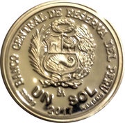 1 Sol 100 Years of the Pontifical Catholic University of Peru obverse image