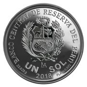 1 Sol 450 years of the first Peruvian coin obverse image