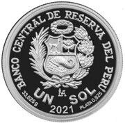 1 Sol Peruvian Navy Bicentennial obverse image