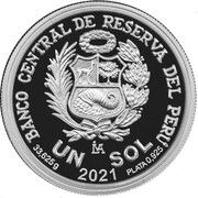 1 Sol Bicentennial of the Peruvian Army, Peru, 2021 obverse image