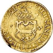 1 Gold Ecu - Ferdinand of Bavaria Bouillon; arms in shield obverse image
