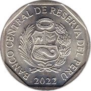 1 Sol Manuel Lorenzo de Vidaurre obverse image